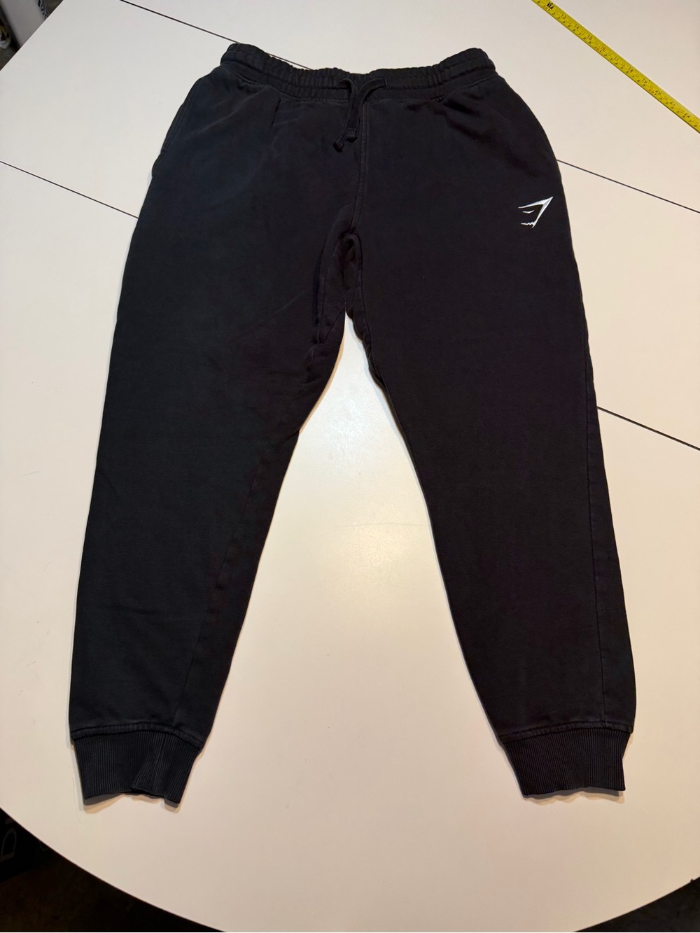 Gymshark small black jogger sweatpants elastic drawstring waistband